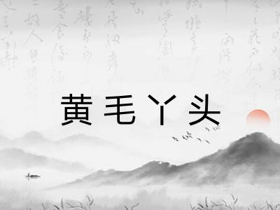 黄毛丫头