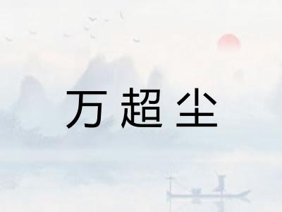 万超尘
