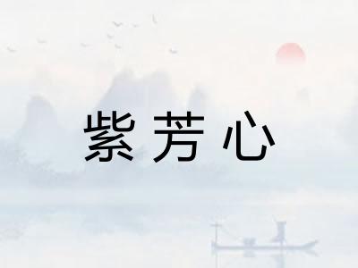 紫芳心