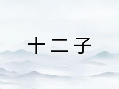 十二子