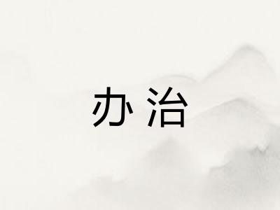 办治