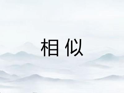 相似