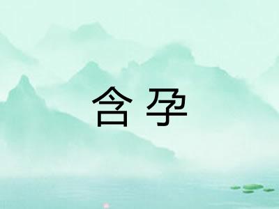 含孕