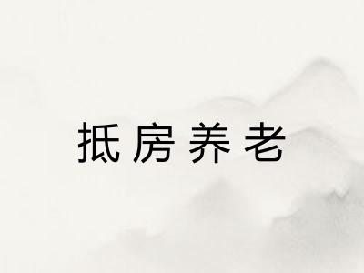 抵房养老