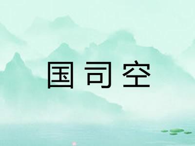 国司空