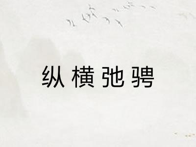 纵横弛骋