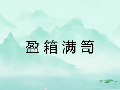 盈箱满笥