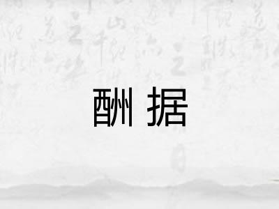 酬据