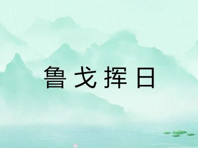 鲁戈挥日