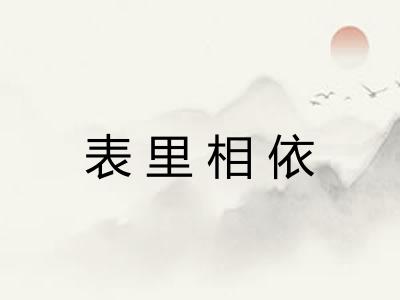 表里相依