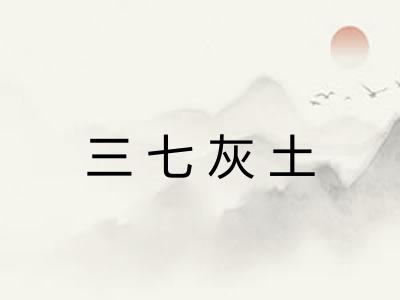 三七灰土