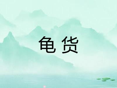龟货