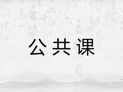 公共课