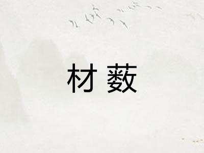 材薮