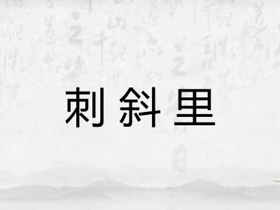 刺斜里