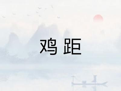 鸡距