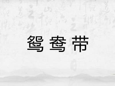鸳鸯带