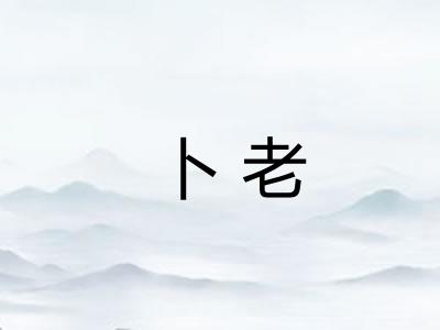 卜老