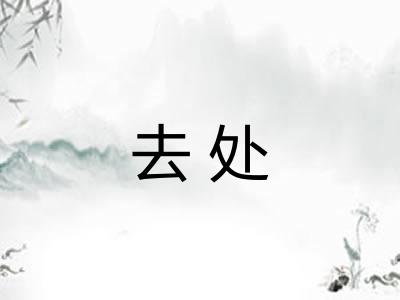 去处