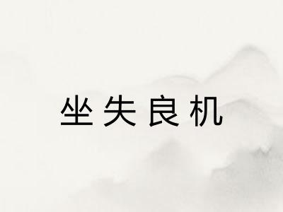 坐失良机
