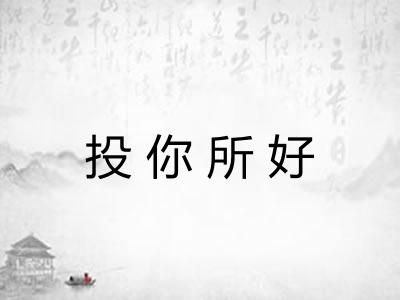 投你所好