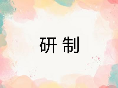 研制