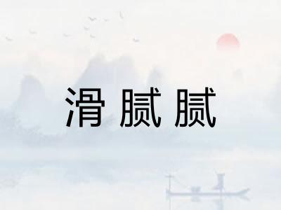 滑腻腻