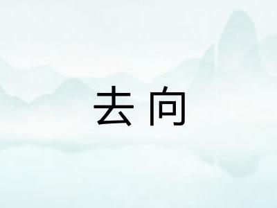去向