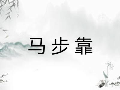 马步靠