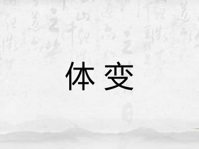 体变