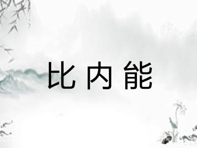 比内能