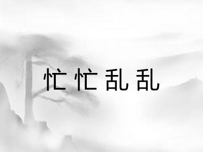 忙忙乱乱