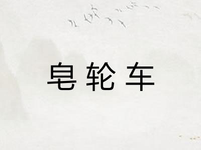 皂轮车