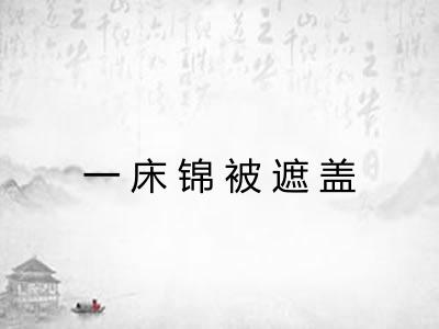 一床锦被遮盖
