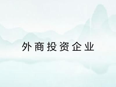 外商投资企业