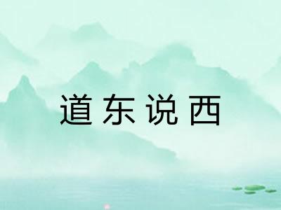 道东说西