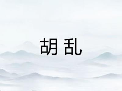 胡乱