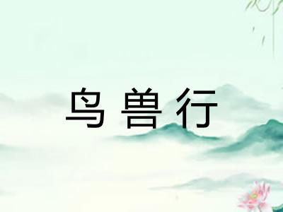 鸟兽行
