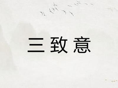 三致意
