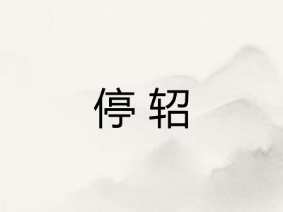 停轺