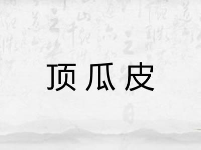 顶瓜皮