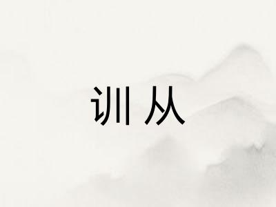 训从