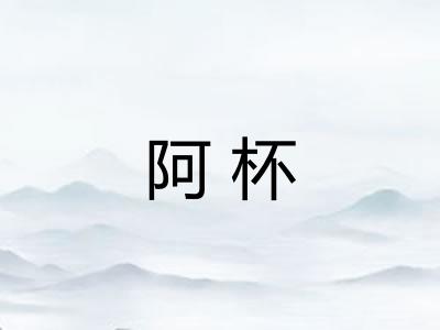 阿杯