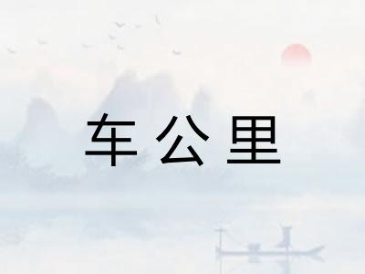 车公里