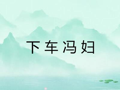 下车冯妇