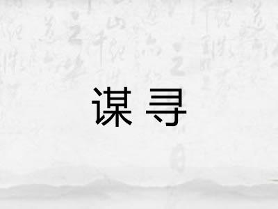 谋寻