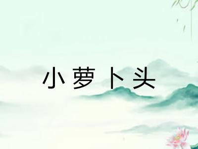 小萝卜头