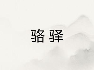 骆驿