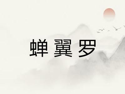 蝉翼罗