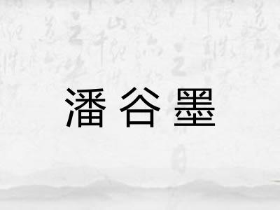 潘谷墨